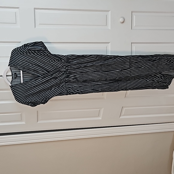 3/$15 Madewell Striped Wrap Dress Sz S - Picture 3 of 6